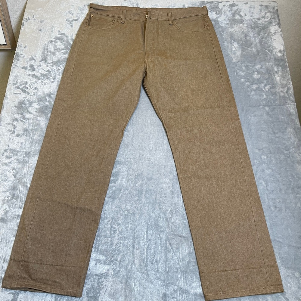 Levi Strauss Co 501 XX Mens Brown Straight Leg Button Fly Jeans W38‎ L32